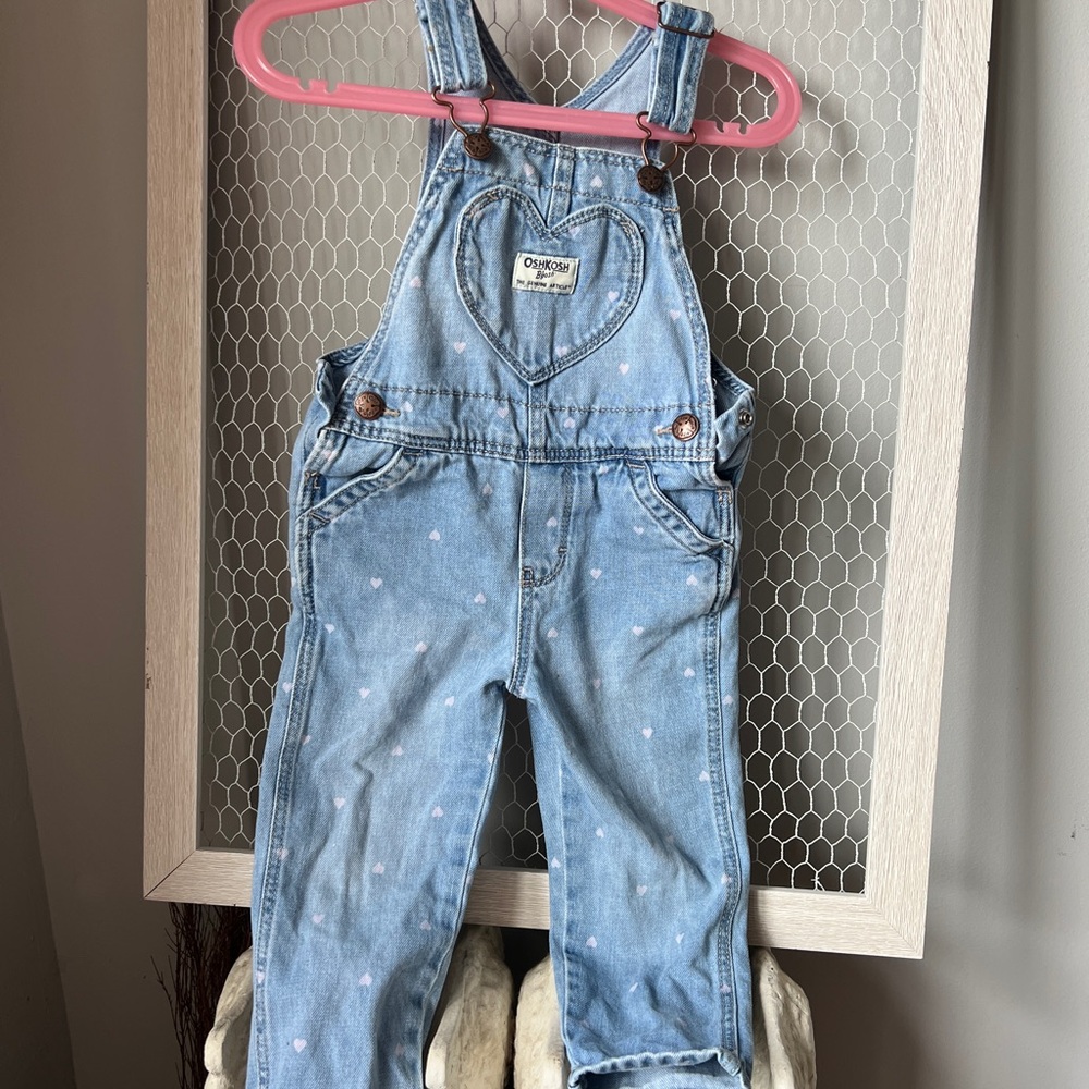 OshKosh B'gosh Blue Denim Overalls Classic Style